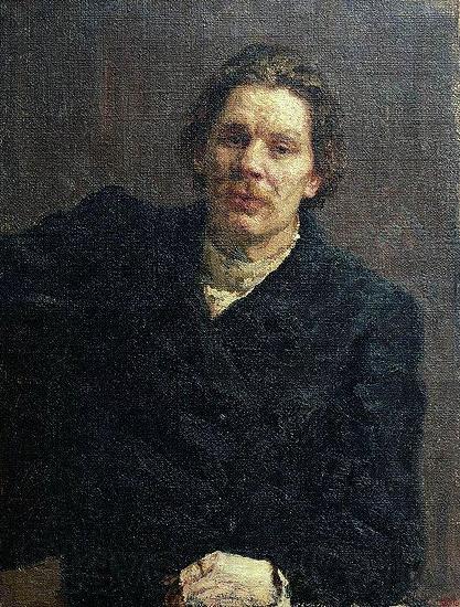 Ilya Repin Portrait of writer Maxim Gorky Germany oil painting art